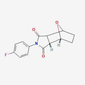 N-(p-Fluorophenyl)-7-oxabicyclo(2.2.1)heptane-2,3-dicarboximide