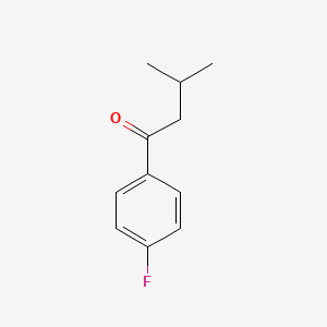 B1342437 1-(4-Fluorophenyl)-3-methylbutan-1-one CAS No. 829-43-6