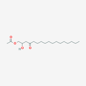 1-(Acetyloxy)-2-hydroxy-4-heptadecanone