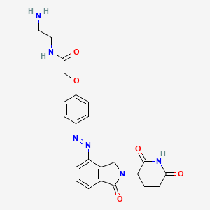 N-(2-aminoethyl)-2-[4-[[2-(2,6-dioxopiperidin-3-yl)-1-oxo-3H-isoindol-4-yl]diazenyl]phenoxy]acetamide