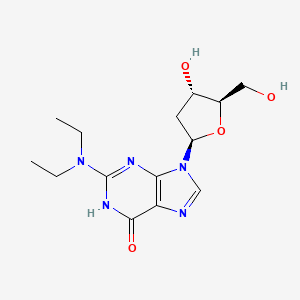 2-(diethylamino)-9-[(2R,4S,5R)-4-hydroxy-5-(hydroxymethyl)oxolan-2-yl]-1H-purin-6-one