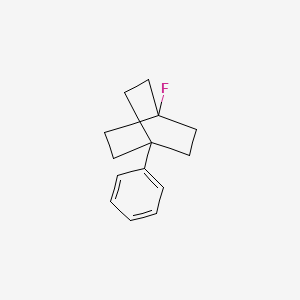 molecular formula C14H17F B13424513 Bicyclo[2.2.2]octane, 1-fluoro-4-phenyl- CAS No. 22947-58-6