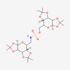 [(6R,9S)-4,4,11,11-tetramethyl-3,5,7,10,12-pentaoxatricyclo[7.3.0.02,6]dodecan-8-yl]methyl N-[[(6R,9S)-4,4,11,11-tetramethyl-3,5,7,10,12-pentaoxatricyclo[7.3.0.02,6]dodecan-8-yl]methyl]sulfamate