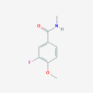 molecular formula C9H10FNO2 B1342455 3-氟-4-甲氧基-N-甲基苯甲酰胺 CAS No. 633317-76-7