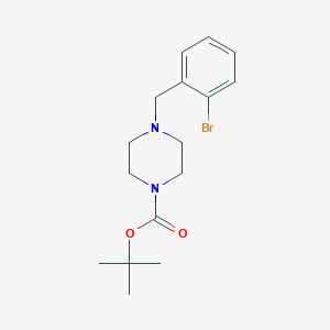 molecular formula C16H23BrN2O2 B1342459 Tert-butyl 4-(2-bromobenzyl)piperazine-1-carboxylate CAS No. 460094-85-3