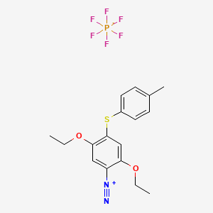 2,5-Diethoxy-4-[(p-tolyl)thio]benzenediazonium hexafluorophosphate