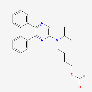 4-((5,6-Diphenylpyrazin-2-yl)(isopropyl)amino)butyl Formate