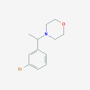 molecular formula C12H16BrNO B1342470 4-(1-(3-溴苯基)乙基)吗啉 CAS No. 1364699-31-9
