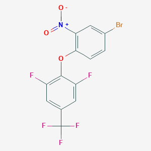 2-(4-Bromo-2-nitro-phenoxy)-1,3-difluoro-5-(trifluoromethyl)benzene