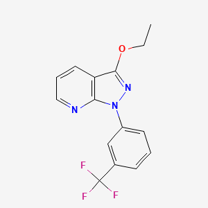 3-Ethoxy-1-(alpha,alpha,alpha-trifluoro-m-tolyl)-1H-pyrazolo(3,4-b)pyridine