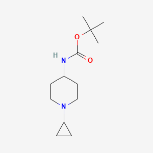 molecular formula C13H24N2O2 B1342474 4-(Boc-氨基)-1-环丙基-哌啶 CAS No. 534595-68-1