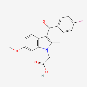 2-[3-(4-fluorobenzoyl)-6-methoxy-2-methylindol-1-yl]acetic acid