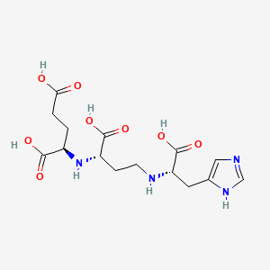 (2R)-2-[[(1S)-1-carboxy-3-[[(1S)-1-carboxy-2-(1H-imidazol-5-yl)ethyl]amino]propyl]amino]pentanedioic acid