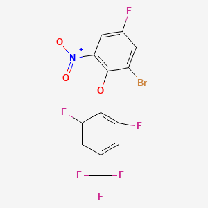 2-(2-Bromo-4-fluoro-6-nitro-phenoxy)-1,3-difluoro-5-(trifluoromethyl)benzene