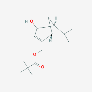 molecular formula C15H24O3 B134248 O-叔丁基-羰基-4-羟基桃金娘醇 CAS No. 374559-42-9