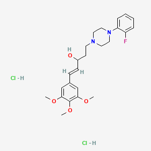 1-Piperazinepropanol, 4-(o-fluorophenyl)-alpha-(3,4,5-trimethoxystyryl)-, dihydrochloride