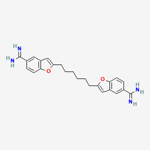 2,2'-(1,6-Hexanediyl)bis[5-benzofurancarboximidamide]