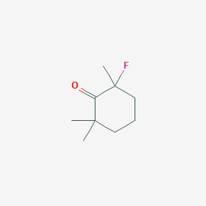 2-Fluoro-2,6,6-trimethylcyclohexan-1-one