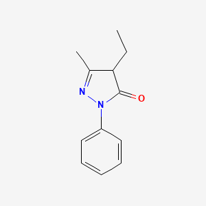 4-ethyl-5-methyl-2-phenyl-4H-pyrazol-3-one