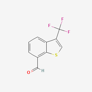 3-(Trifluoromethyl)-1-benzothiophene-7-carbaldehyde