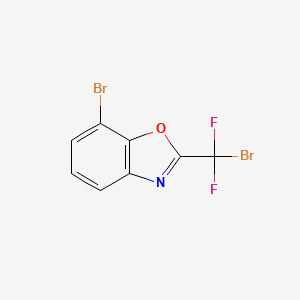 molecular formula C8H3Br2F2NO B13425005 7-Bromo-2-[bromo(difluoro)methyl]-1,3-benzoxazole 