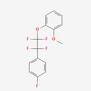 1-Fluoro-4-[1,1,2,2-tetrafluoro-2-(2-methoxyphenoxy)ethyl]benzene