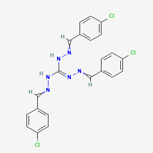 Carbonohydrazonic dihydrazide, tris[(4-chlorophenyl)methylene]-