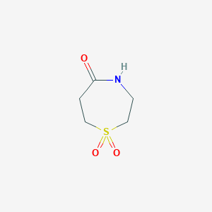 B1342524 Tetrahydro-1,4-thiazepan-5-one-1,1-dioxide CAS No. 16906-20-0