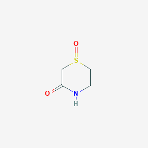 molecular formula C4H7NO2S B1342525 3-硫代吗啉酮，1-氧化物 CAS No. 88620-29-5