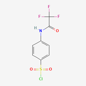 molecular formula C8H5ClF3NO3S B1342538 4-(2,2,2-三氟乙酰氨基)苯-1-磺酰氯 CAS No. 31143-71-2