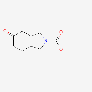 B1342545 2-Boc-5-oxo-octahydro-isoindole CAS No. 203661-68-1