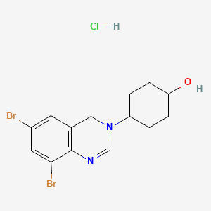 trans-4-(6,8-Dibromoquinazolin-3(4H)-yl)cyclohexanol Hydrochloride