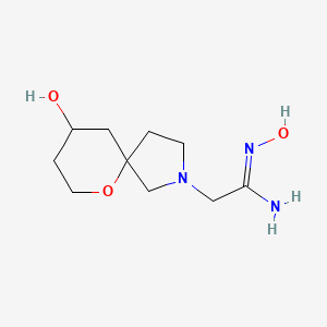 (Z)-N'-hydroxy-2-(9-hydroxy-6-oxa-2-azaspiro[4.5]decan-2-yl)acetimidamide