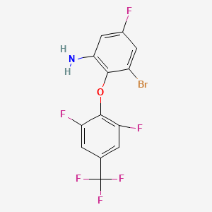 3-Bromo-2-[2,6-difluoro-4-(trifluoromethyl)phenoxy]-5-fluoroaniline