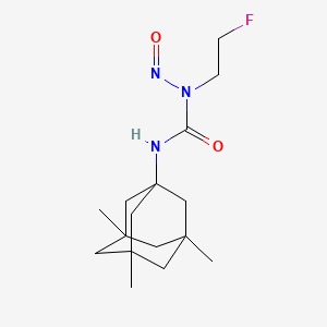 Urea, 1-(2-fluoroethyl)-1-nitroso-3-(3,5,7-trimethyl-1-adamantyl)-