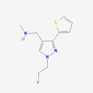 1-(1-(2-fluoroethyl)-3-(thiophen-2-yl)-1H-pyrazol-4-yl)-N-methylmethanamine