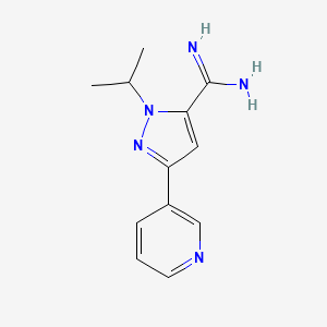 1-isopropyl-3-(pyridin-3-yl)-1H-pyrazole-5-carboximidamide