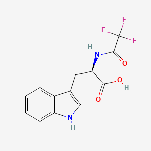 molecular formula C13H11F3N2O3 B13425797 (2R)-3-(1H-indol-3-yl)-2-[(2,2,2-trifluoroacetyl)amino]propanoic acid 