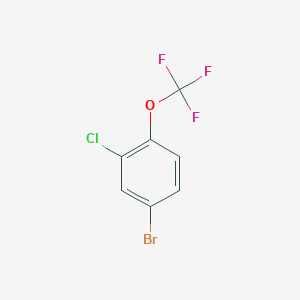 B134258 4-Bromo-2-chloro-1-(trifluoromethoxy)benzene CAS No. 158579-80-7