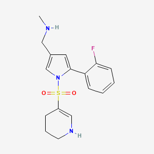 1-[5-(2-fluorophenyl)-1-(1,2,3,4-tetrahydropyridin-5-ylsulfonyl)pyrrol-3-yl]-N-methylmethanamine