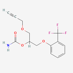 1-(2-Propynyloxy)-3-(alpha,alpha,alpha-trifluoro-o-tolyloxy)-2-propanol carbamate