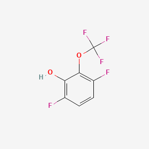 molecular formula C7H3F5O2 B13425815 3,6-Difluoro-2-(trifluoromethoxy)phenol 