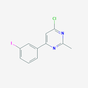 4-Chloro-6-(3-iodophenyl)-2-methylpyrimidine