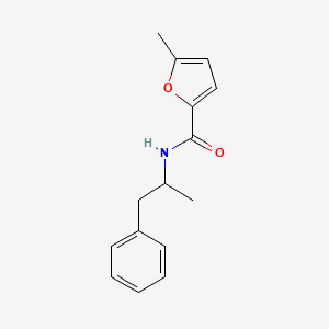 molecular formula C15H17NO2 B13425860 5-Methyl-N-(1-methyl-2-phenylethyl)-2-furancarboxamide 