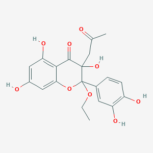 2-Ethoxy-3-acetonyltaxifolin