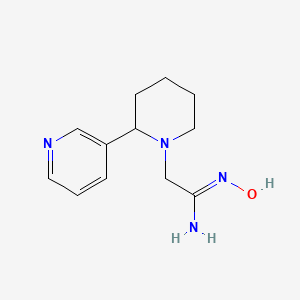 (Z)-N'-hydroxy-2-(2-(pyridin-3-yl)piperidin-1-yl)acetimidamide