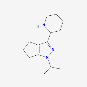 1-Isopropyl-3-(piperidin-2-yl)-1,4,5,6-tetrahydrocyclopenta[c]pyrazole