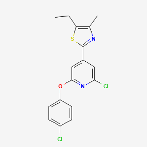 1-(2-[2-Chloro-6-(4-Chlorophenoxy)Pyridin-4-Yl]-4-Methyl-1,3-Thiazol-5-Yl)Ethan-