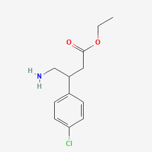 Ethyl 4-amino-3-(4-chlorophenyl)butanoate