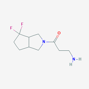 3-amino-1-(4,4-difluorohexahydrocyclopenta[c]pyrrol-2(1H)-yl)propan-1-one